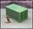 Small Green Cargo Container