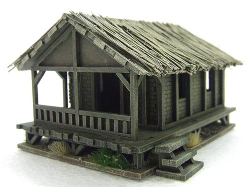Small Low Village House